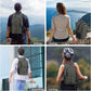 ZOMFELT Hiking Backpack for Women Men, 15L Lightweight Packable Backpacks for Trip, Water Resistant Small Travel Backpack, Foldable daypack for Hiking, Walking, Cycling, Camping, Grey & Black - Roamly