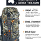 SPIKA Hunting Backpacks for Men, Meat Hauler Frame Pack with Rifle Holder, 40L/80L Extendable + Capacity for Bow Rifle Gun