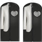 Dress Bags for Gowns Long, 45'' Garment Bags for Hanging Clothes, Suit Bag Cover for Storage and Travel, with Clear Heart Window, 2 Pack (Black)