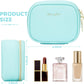 Small Makeup Bag Travel Train Case with Mirror and Light Mini Travel Make up for Women Train Case Cosmetic Organizer 3 Adjustable Brightness Toiletry Bag Portable Artist Storage