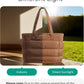 BAGSMART Tote Bag for Women, Lightweight Puffy Tote Bag with Compartments Shoulder Bag Handbag for Travel, Work, Gym,