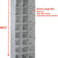 Simple Houseware Hanging Closet Organizers 24 Section Shoe Shelves, Gray