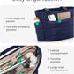 BAGSMART Tote Bag for Women, Lightweight Puffy Tote Bag with Compartments Shoulder Bag Handbag for Travel, Work, Gym,