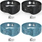 Motion Sickness Bands Anti Nausea Acupressure Wristband Sea Sickness Wristbands Nausea Bands（2 Pairs-Black+Bule）-Sunflower