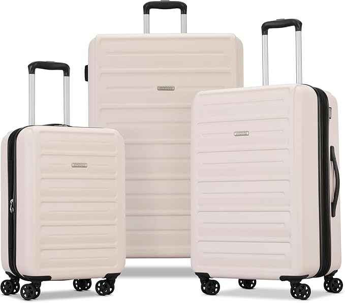 Westridge Hardshell Luggage Set - 3 Piece Set - 20" Carry-On, 24” & 28” Checked Luggage Set with 360° Spinner Wheels - Expandable Suitcases for Extended Travel - Durable ABS Shell - Light Pink