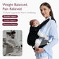 Momcozy Baby Carrier - Ergonomic, Cozy and Lightweight Carrier for 3-24 Months, Effortless to Put On, Ideal for Hands-Free Parenting, Enhanced Lumbar Support, Purehug for Infant to Toddler, Black