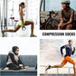Compression Socks for Women Men Circulation Knee High 8 Pairs for Nurses, Running, Travel, Athletic