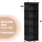 Simple Houseware 5 Shelf Hanging Closet Organizer, Black