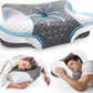 Cervical Neck Pillows with Memory Foam - Neck Pillows for Pain Relief Contour Memory Foam Pillows Ergonomic Neck Support - Adjustable Orthopedic Bed Pillows with Breathable Pillowcase for Sleeping