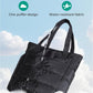 BAGSMART Tote Bag for Women, Lightweight Puffy Tote Bag with Compartments Shoulder Bag Handbag for Travel, Work, Gym,