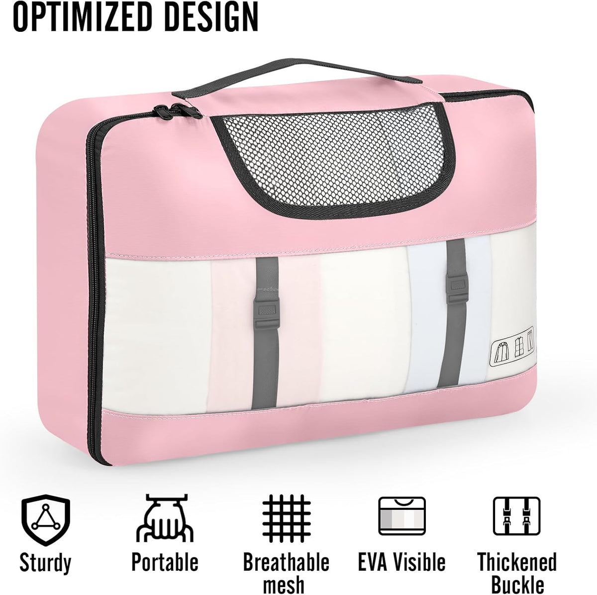 Veken 10 Set Packing Cubes for Travel Essential, Suitcase Organizer Bags in 4 Sizes, Carry-On Luggage Accessories with Large Laundry & Hanging Toiletry Bag, Must-Have for Airplane, Road Trip & Camping - Roamly