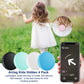Compatible for Air Tags-4 Pack Apple Kids Hidden,for Kid, Elderly, Luggage, Clothing (Black Sky Blue White Mint Green)