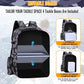 50L Fishing Tackle Backpack with Rod Holder and 4 Included 3600 Tackle Boxes - Waterproof Fishing Backpack for Ultimate Gear Organization and Storage (Gray Camo)