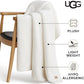 UGG Whitecap Plush Throw Blanket Fleece Lightweight Soft Cozy Throw for Couch or Bed Luxury Home Decor for Living Room Washable Hypoallergenic Blankets for Dorm Decor, 50-inch x 70-inch, White Snow