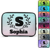 Custom Electronics Organizer Travel Case Personalized Name Initials Cable Charger Cord Tech Organizer Pouch Accessories Bag