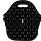 Sok It LunchTote Zippered Bag Insulated Neoprene Caddy (Mystical Meows, X-Large 6.5 Quart Lunch Tote)