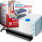 10 Pack Jumbo Vacuum Storage Bags for Comforters, Blankets & Clothes – Jumbo Vacuum Sealed Compression Bags with Hand Pump – Space Saver Storage Bags for Bedding, Moving, Travel & Organization