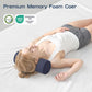 Neck Roll Pillow for Neck Pain Relief - Memory Foam Neck Support Pillow for Bed | Round Neck Pillow for Sleeping, 16 * 6.3 * 6.3inch ((Navy-Blue)