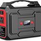 Apowking 146Wh Portable Power Station Bank 200W Peak(100W Rated) Solar Powered Power Bank with AC Outlet 110V, 39600mAh, USB QC3.0 Fasting Charging, LED Flashlights for Home Camping Emergency