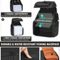 HAMBOLY Fishing Backpack with Tackle Boxes, 50L Fishing Tackle Bag with Cooler & Rod Holders, Waterproof Tackle Bag for Men