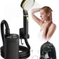 Portable Shower for Camping, Rechargeable Camping Shower Pump with LED Display of Battery Level and Temperature, Lasting-180 Mins, Suitable for Outdoor Shower, Pet Bath, Car Washing