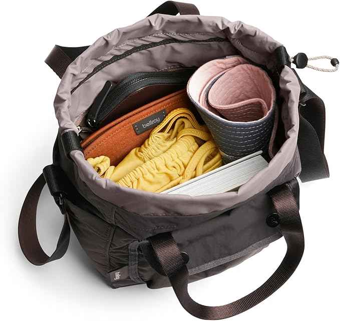 Bellroy Cinch Bucket Bag (compact 9 liter lightweight crossbody bag with adjustable shoulder strap) - Charcoal