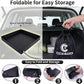 Upgraded Portable Shower Pan 41" x 41" x 5", Foldable Camping Shower Base with Waterproof Storage Bag, Dual Drain Holes, for RV Camping Outdoor Indoor & Portable Showers