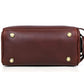 10" Premium Leather Toiletry Travel Pouch With Waterproof Lining | King-Size Handcrafted Vintage Dopp - Kit Gift for Father's Day By Aaron Leather Goods - Roamly