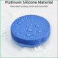 2 Pack Small Pill Box,3 Compartment Round Silicone Travel Pill Box for Purse Pocket, Waterproof Portable Compact Medicine Holder for Vitamin, Cod Liver Oil, Supplement(Purple+Blue)