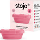 STOJO Collapsible Sandwich Box – 24oz, Reusable Food Storage Container, Silicone Bowl for Hot/Cold Food – Meal Prep, Lunch, Camping, Hiking – Dishwasher Safe (Set of 1, Peony)