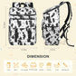 Cooler Backpack Soft Insulated Leak Proof 30 Cans Insulated Backpack Cooler Portable Picnic Camping Beach Hiking BBQ Lunch Backpack for Men and Women -Cow Color