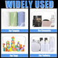 12 Pieces Clear Makeup Bags Bulk, PVC Waterproof Cosmetic Bag with Zipper, TSA Approved Toiletry Bag for Travel, Transparent Pouches Organizer Storage for Men and Women (White, Medium)