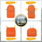 ZOMAKE Lightweight Packable Backpack 35L, Light Foldable Backpacks Water Resistant Collapsible Hiking Bag, Compact Folding Day Pack for Travel Camping(Orange) - Roamly