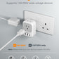 UK Adapters for Travel 2 Pack, TESSAN Type G US to UK Plug Adapter with 4 Outlets 3 USB Charger(1 USB C Port), Power Adaptor for USA to Ireland Scotland Dubai Hong Kong England British Kenya London