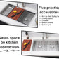 COMLLEN 33 Inch Double Bowl Undermount Kitchen Sink,33x19 Inch Workstation 16 Gauge Stainless Steel Double Kitchen Sinks with Cutting Board,9 Inch Deep Sink Maximizes Space Efficiency