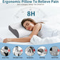 Cervical Neck Pillow for Pain Relief, Contour Memory Foam Pillows Ergonomic Pillow for Sleeping Bed Pillow Neck Support with Cooling Pillowcase Orthopedic Pillow for Side Back Sleepers