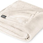 Bare Home Fleece Blanket - Throw Extra Long - Ultra-Soft Lightweight for Bed, Sofa, and Couch - Luxury Microplush - Cozy Warm Blanket (Throw XL, Vanilla)