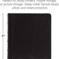 Samsill Vintage Leather Mini 3 Ring Binder 2 Inch Round Ring (Holds 425 Sheets), 5.5 x 8.5 Inch Documents, Professional Organizer, Planner, Notebook, Black