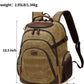 Travel Laptop Backpack 17.3 inch XL Computer Backpack for Men Waxed Canvas College Daypack Business Backpack Brown - Roamly