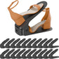 Shoe Slots Organizer, 20PCS Adjustable Double Layer Stack Shoe Rack, 50% Space-Saving Storage Rack Holder, Black