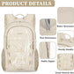 ZOMFELT Hiking Backpack for Women Men, 15L Lightweight Packable Backpack for Trip, Water Resistant Small Travel Backpacks, Foldable daypack for Hiking, Walking, Cycling, Camping, Beige - Roamly