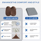 Skechers Memory Foam Seat Cushion,Ribbed Fabric Office Chair Cushion for Tailbone Pain Relief,Butt Pillow for Office Chair,Car Seat Cushion,Long Sitting Office Workers,and Car Drivers,Brown