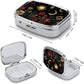 Metal 2 Compartment Pill Organizer Travel Friendly Portable Compact Pill Box Cute Pill Case,for Pocket Wallets Daily Portable Medicine Vitamin Tablet Storage (The Dark Night)