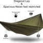 OneWind 11ft Portable Camping Hammock with Mosquito Net, Adjustable Ridgeline Double Hammock with 2*12Ft Tree Straps, Coyote Brown