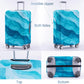 Travelkin Luggage Covers For Suitcase Tsa Approved,Suitcase Cover Protector Fit 18-32 Inch Luggage (Blue Wave, S)