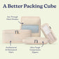 Vandel Space-Saving Compression Packing Cubes for Women, Men, Compressible Carry On Suit Case Organizer Luggage Packing Cubes for Travel Organizer Bags for Luggage and Backpacks, Suitcase Cube - Roamly