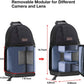MOSISO Camera Sling Bag, DSLR/SLR/Mirrorless Camera Backpack Case Shockproof Photography Backpack with Tripod Holder & Removable Modular Inserts Compatible with Canon/Nikon/Sony/Fuji
