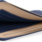 Leatherology Navy Blue Slim Zip Travel Wallet - Compact and lightweight, Versatile storage, Zip closure - Roamly