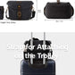 BAGSMART Camera Bag, SLR DSLR Canvas Crossbody Camera Case, Compact Camera Shoulder Bag with Rain Cover for Women and Men, Black