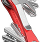 KeySmart Rugged - Multitool Key Holder for Keychain w/Bottle Opener and Pocket Clip, Key Organizer for Key Chain, EDC Keychains, Key Ring for Car Fobs Key Chains, Expandable (Up to 14 Keys, Red)